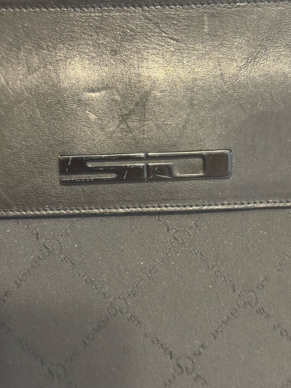 VTG St John Black Portfolio Briefcase w/ Crossbody & Wristlet - Picture 7 of 7